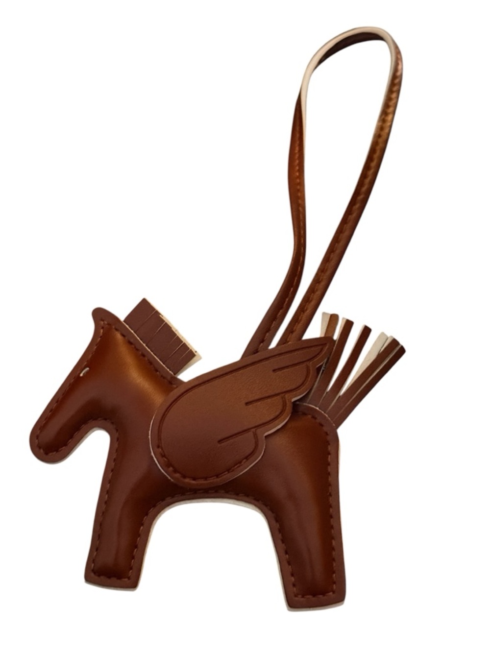 Brown Pegasus Charm Bag Accessory